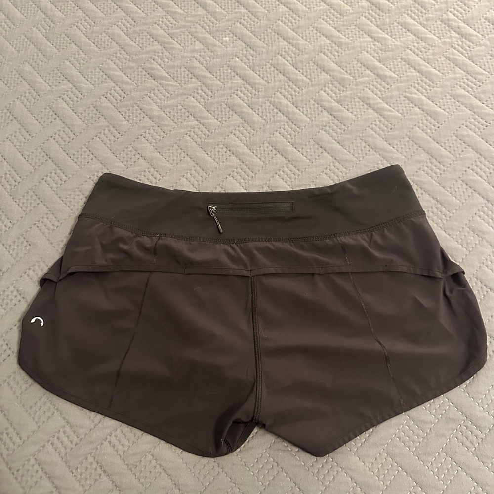 Lululemon Athletica Black Speed up low rise Athletic Shorts